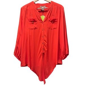Antilia Femme Vibrant Orange Blouse